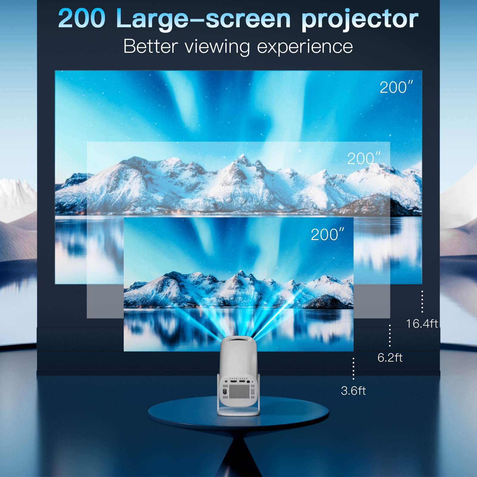 Frechepreise - Mini LED Projektor weiĂź