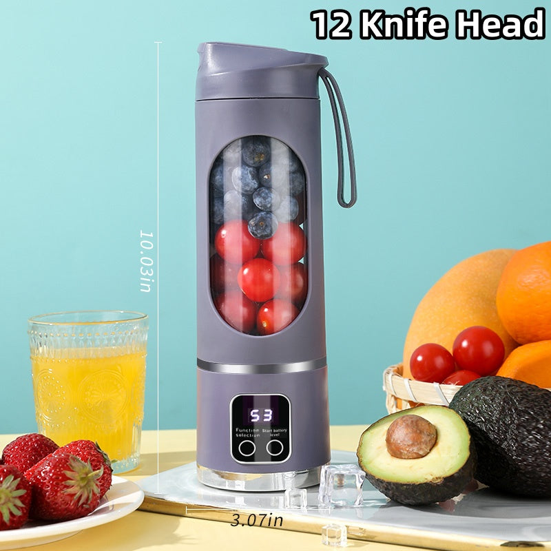 MINI Crushed Ice Elektrische Entsafter Leistungsstarke Motor 450 ML Große Kapazität Digital Display Saft Tasse